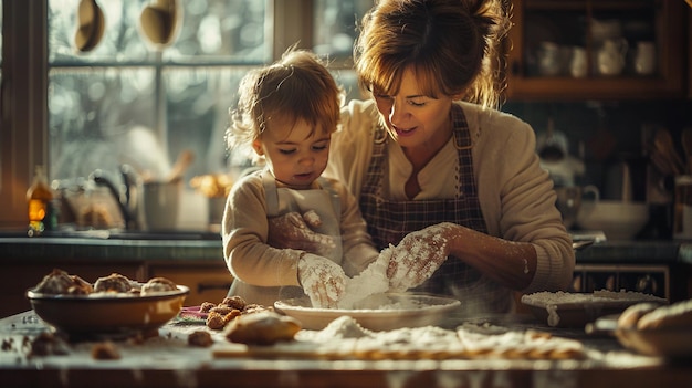 Foto muttertag backen familientraditionen teilen