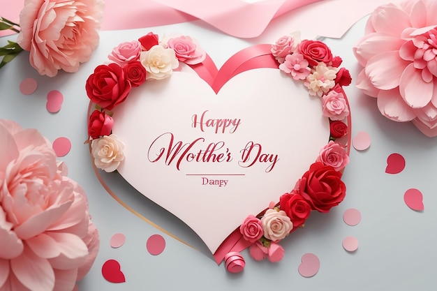 Muttertag Internationaler Frauentag Valentinstag Geburtstagsfeier Konzept Postkarten Abstraktion
