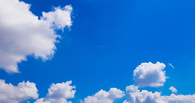 Muy bonito cielo azul con parches de nubes y árboles de otoño