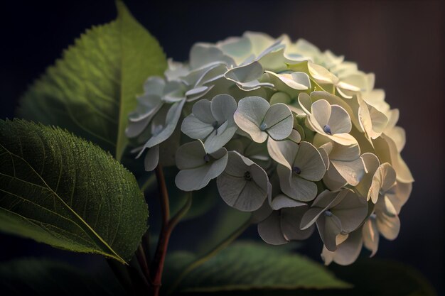 Muy hermosas flores de Hortensia