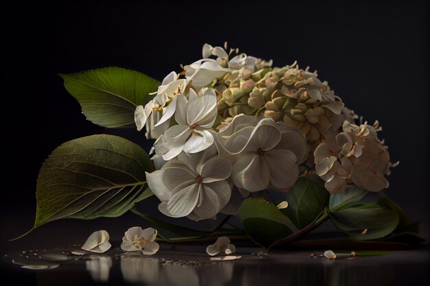 Muy hermosas flores de Hortensia