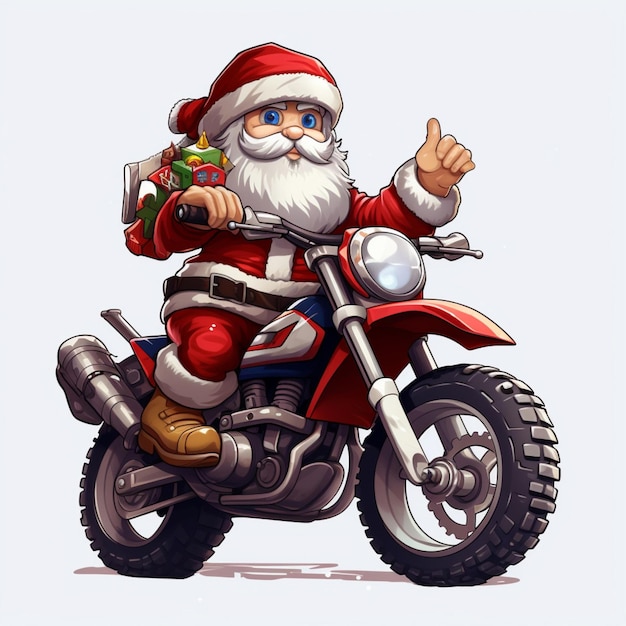 Mx Claus 2d Cartoon Illustraton auf weißem Hintergrund hoch