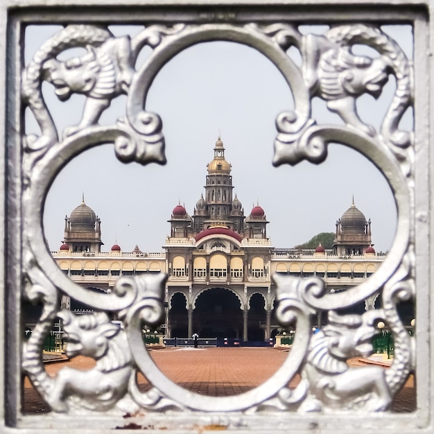 Foto mysore india vista del palacio de mysore