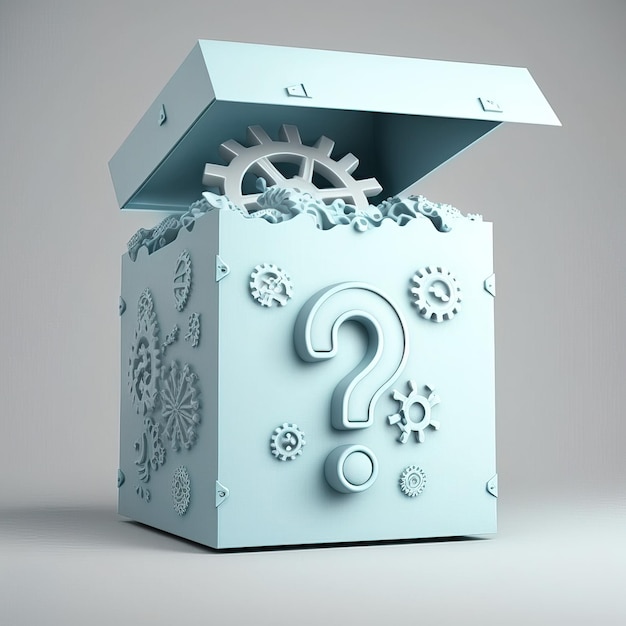 mysteriöse box illustration generative ai