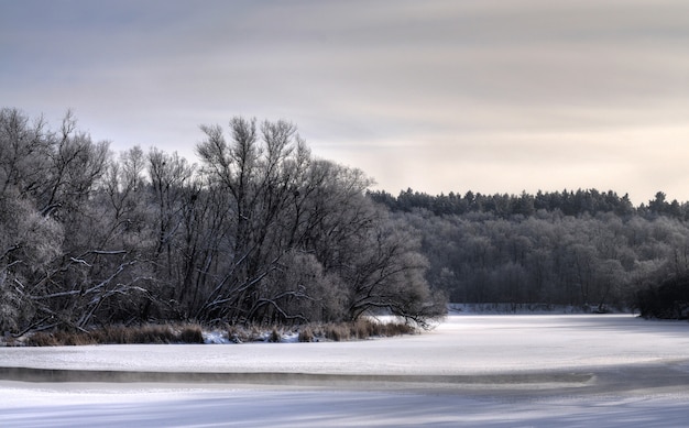 Mystische faszinierende Winterlandschaft