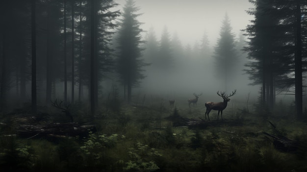 Mystische Traumlandschaft enthüllt das bezaubernde Wildtierparadies Foggy Retreat