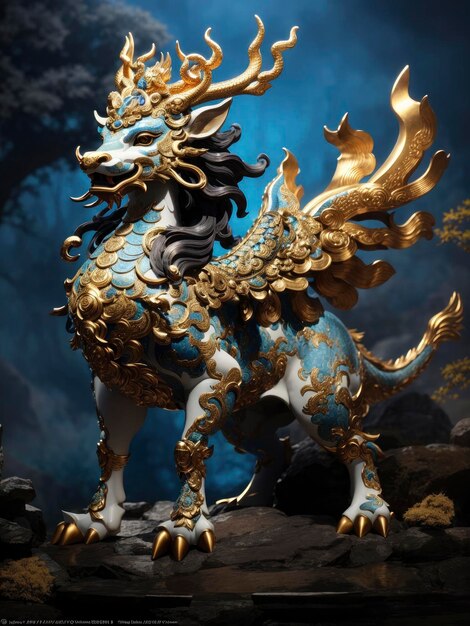 Mythologisches Tier Qilin