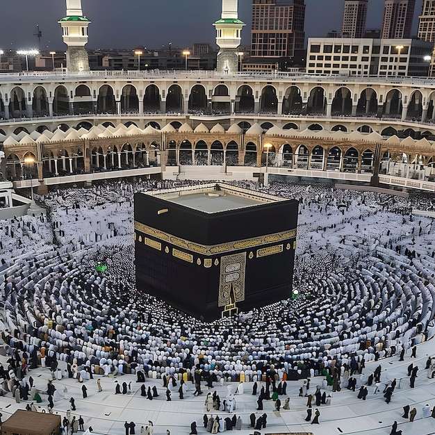 na Kaaba Masjid Al Haram, em Meca, Arábia Saudita