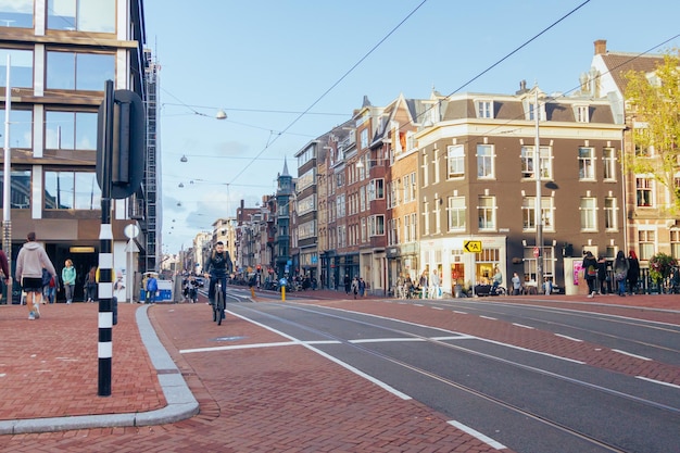 Na rua de Amsterdam Holanda