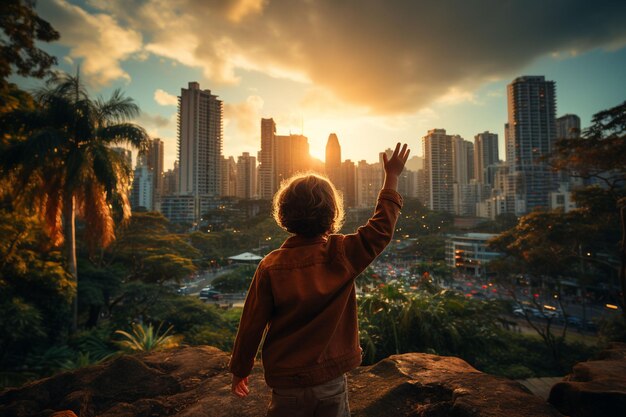 Foto na terra dos sonhos humanos