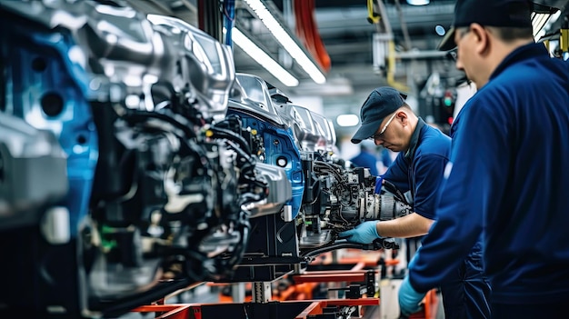 Nachhaltige elektrische Automobilfabrik