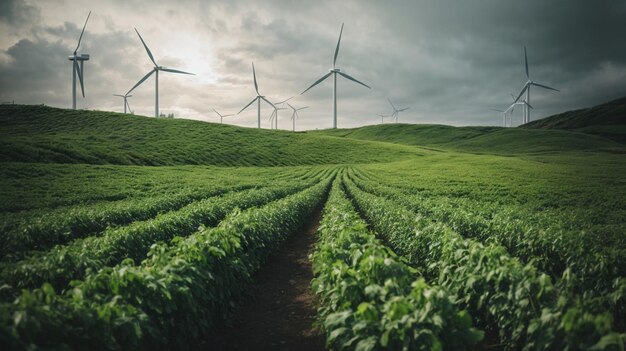 Nachhaltige Industrie im Fokus ESG Konzept für grüne Energie durch generative KI