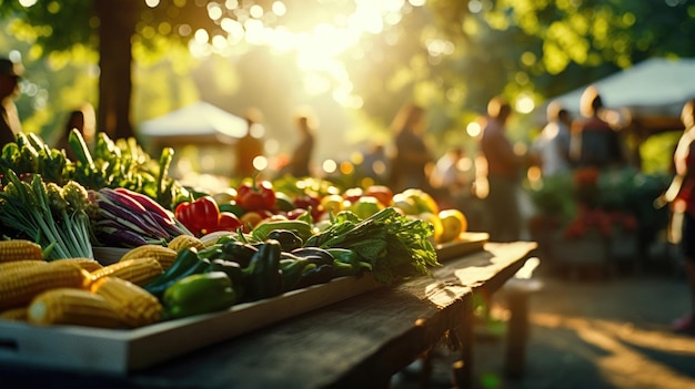 Nachhaltige Landwirtschaft und lokale Lebensmittelproduktion mit Bauernmärkten und ökologischer Landwirtschaft