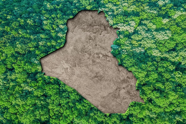 Nachhaltiger Lebensraum Karte des Irak, Umweltkonzept