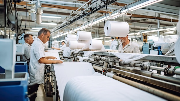 Nachhaltigkeit moderne Textilfabrik