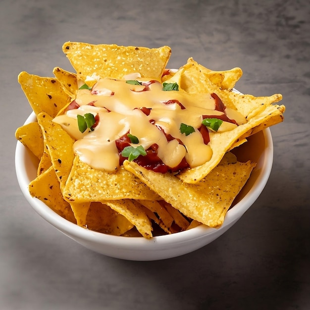 Nachos com queijo