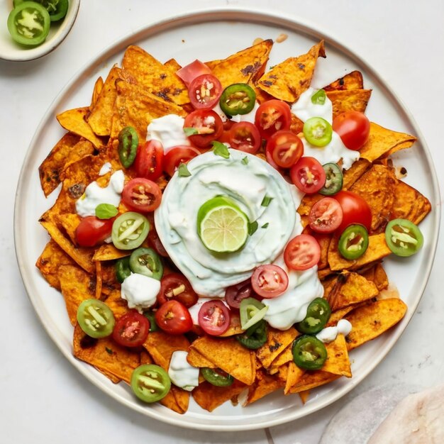 Nachos de patatas dulces