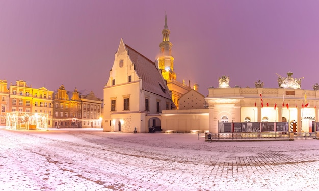 Nacht Altstadt von Poznan Polen