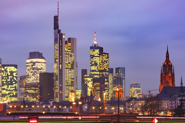 Nacht Frankfurt am Main, Deutschland