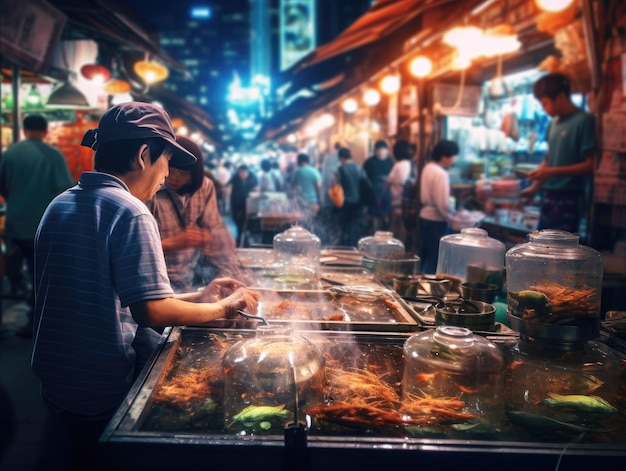 Nacht-Konzeptkunst, das erstaunlichste HD 8K-Hintergrundbild für Stockfotos