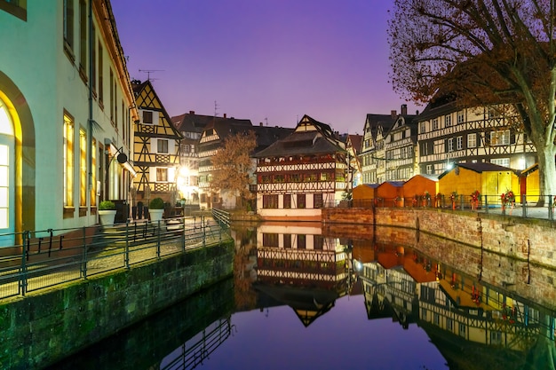 Nacht Petite France in Straßburg, Elsass