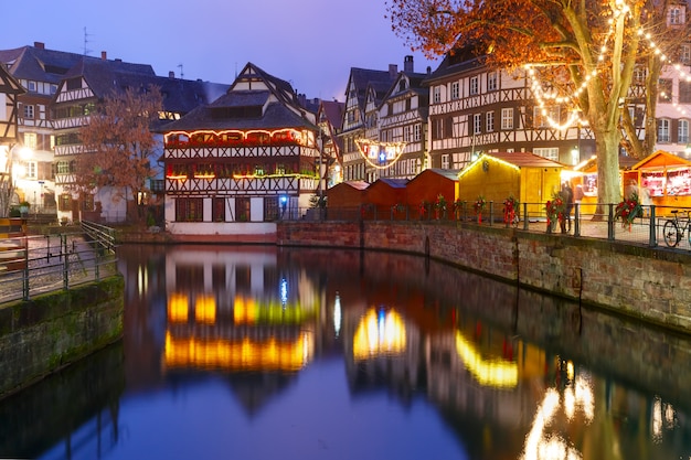 Nacht Petite France in Straßburg, Elsass