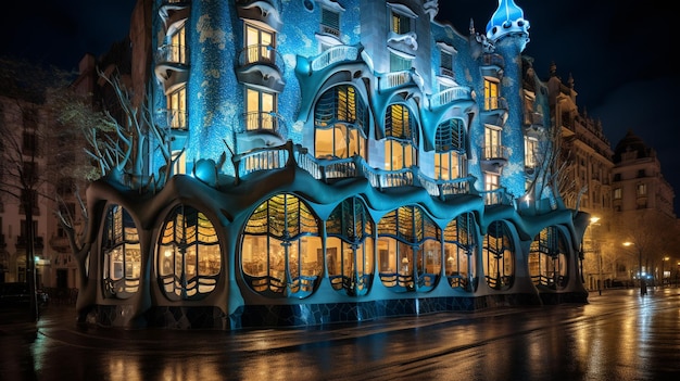 Nachtansicht von Casa Batllo