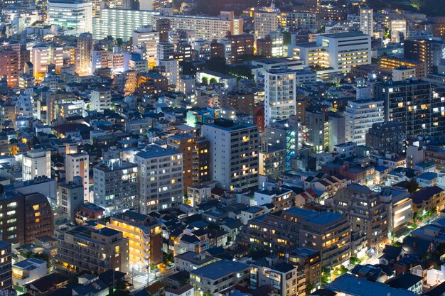 Nachtansicht von Tokio (Japan)