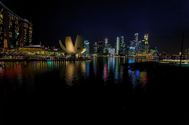 Nachtansichten von Singapur schöne Aussicht