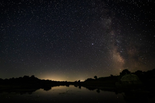 Nachtfotografie im Naturgebiet von Barruecos.