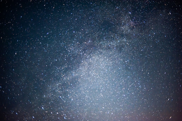 Nachthimmel mit vielen glänzenden Sternen natürlicher Astrohintergrund Verschwommenes und weiches Fokusbild