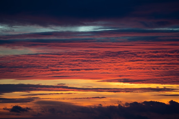 Nachthimmel nach Sonnenuntergang