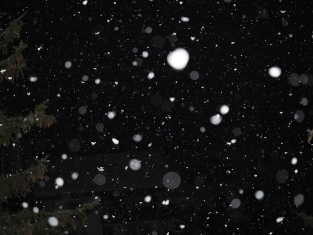 Nachts schneit es in den Dolomiten