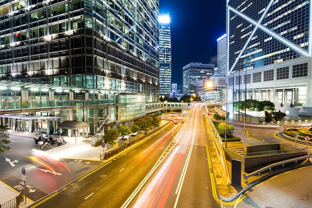 Nachtverkehr in Hongkong