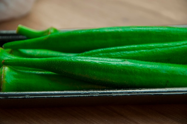 Nährwert extrem hoher Gemüse-Okra