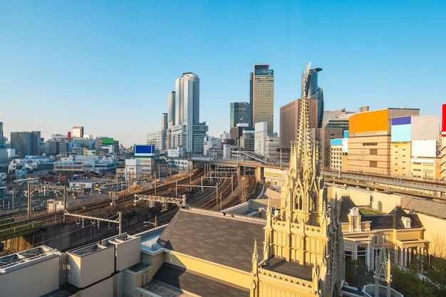 Nagoya-Stadtbildskyline in Japan