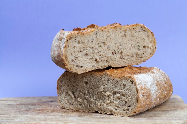 Nahaufnahme auf geschnittenem Brot