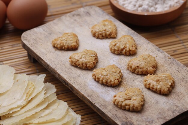 Nahaufnahme auf handgemachten Snackkeksen