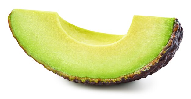 Nahaufnahme auf reife Avocado-Frucht isoliert