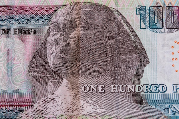 Nahaufnahme der ägyptischen Hundert-Pfund-Banknote
