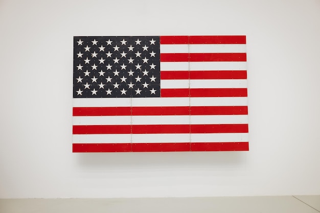 Nahaufnahme der amerikanischen Flagge