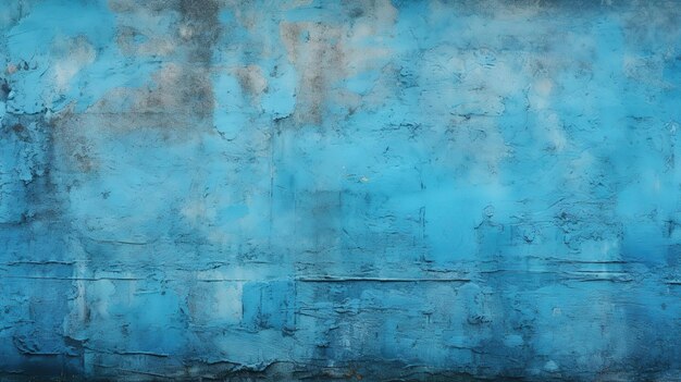 Nahaufnahme der blauen Grunge-Wand