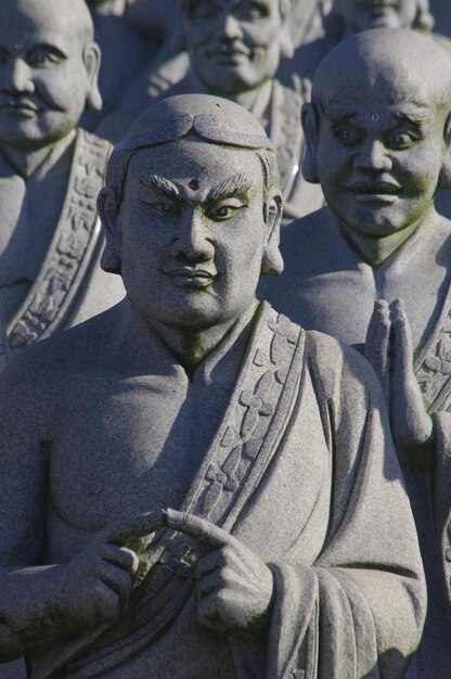 Foto nahaufnahme der buddha-statue