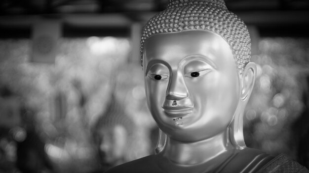 Foto nahaufnahme der buddha-statue