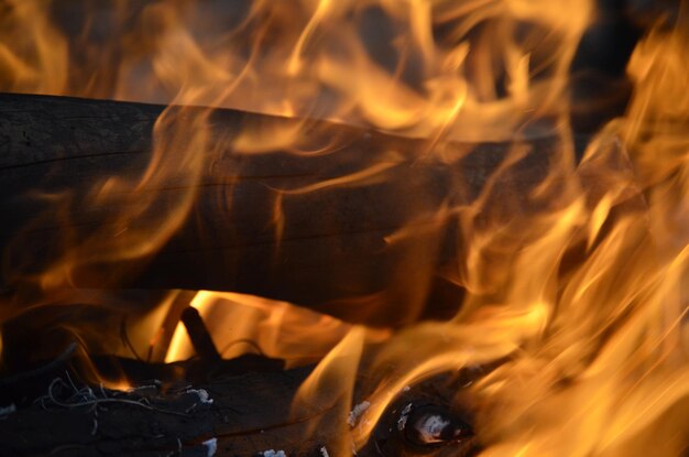 Foto nahaufnahme der feuerstelle