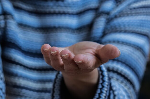 Foto nahaufnahme der hand einer frau