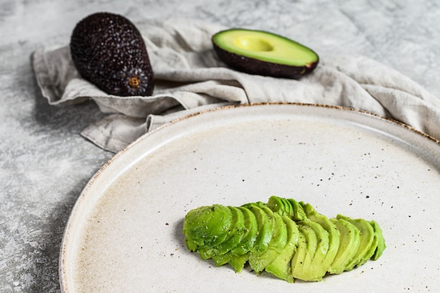 Foto nahaufnahme der reifen avocado