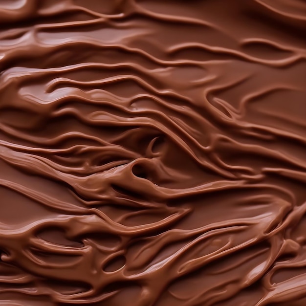 Nahaufnahme der Textur der Schokoladenglasur