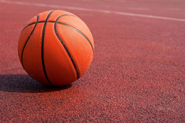 Nahaufnahme des Basketballs