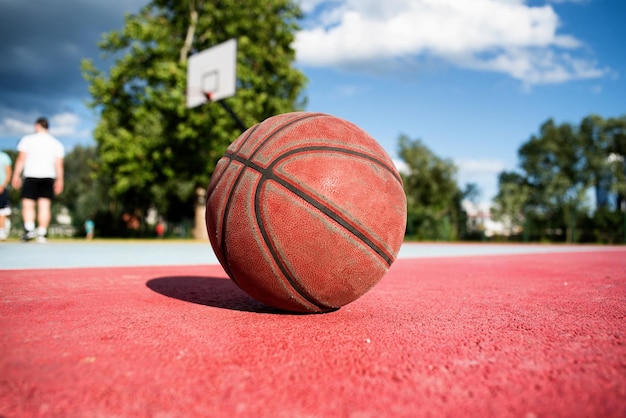 Nahaufnahme des Basketballs